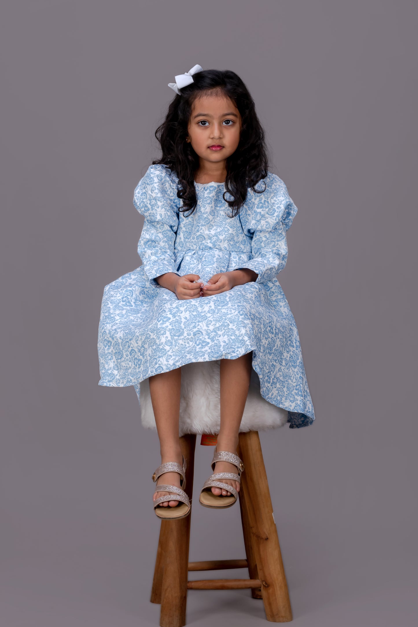 Puff Sleeves Dress