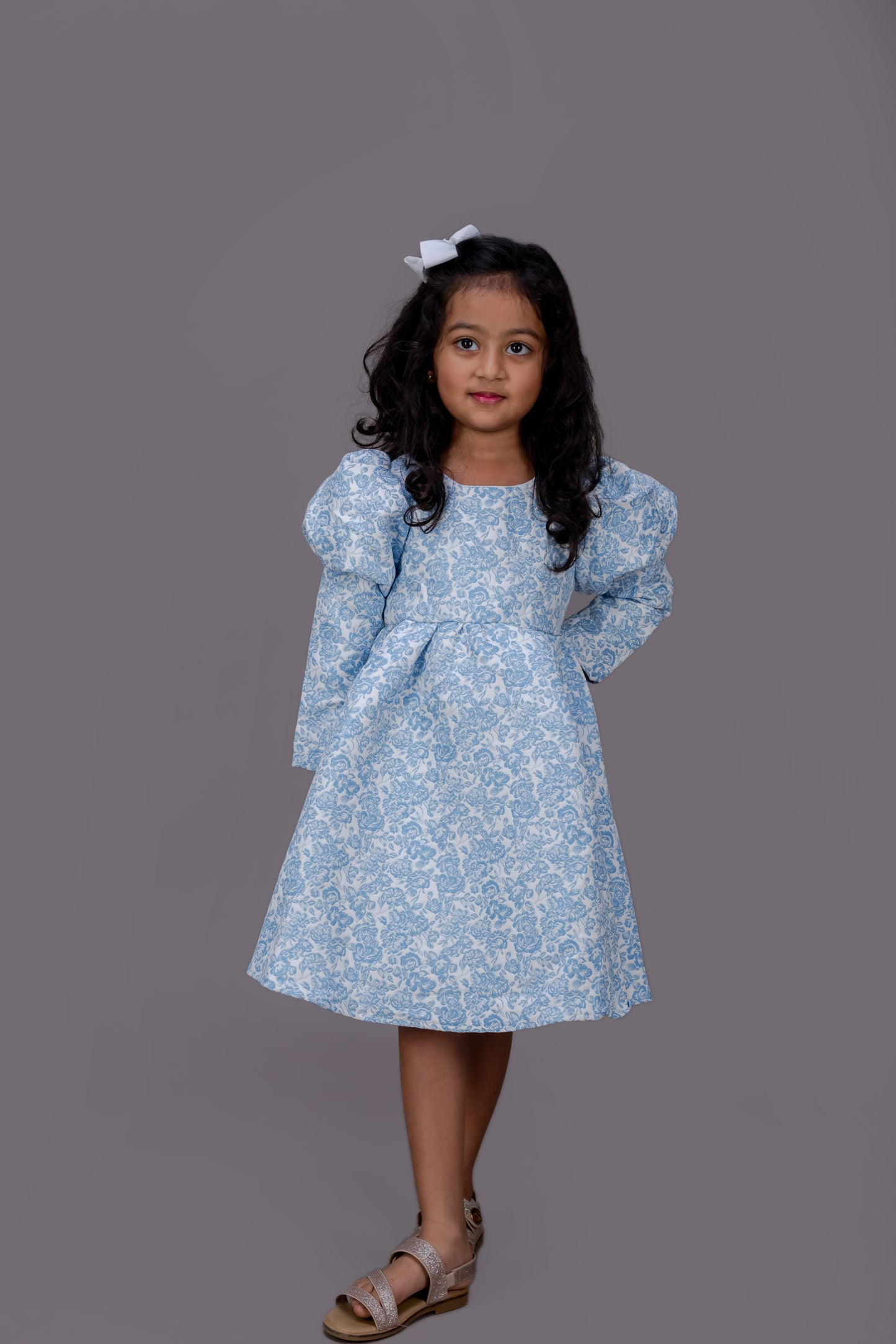 Puff Sleeves Dress