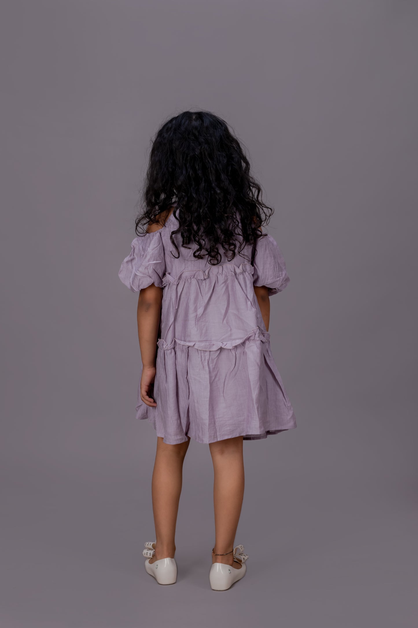 Cold Shoulder Purple Dress